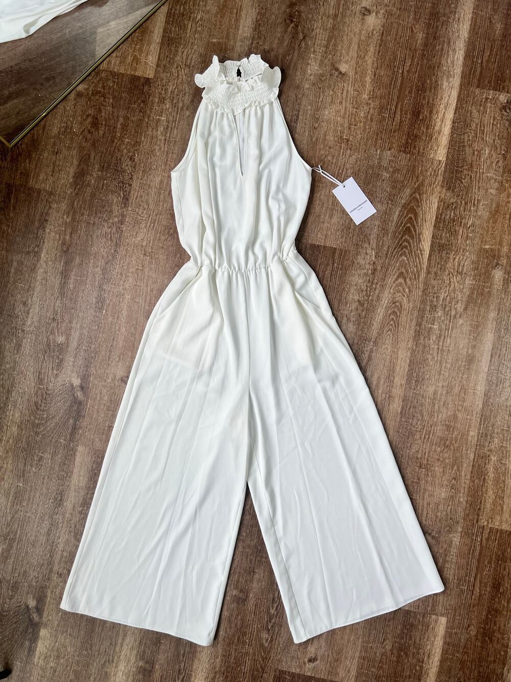 NWT Amanda Uprichard White Bridal Jumpsuit
